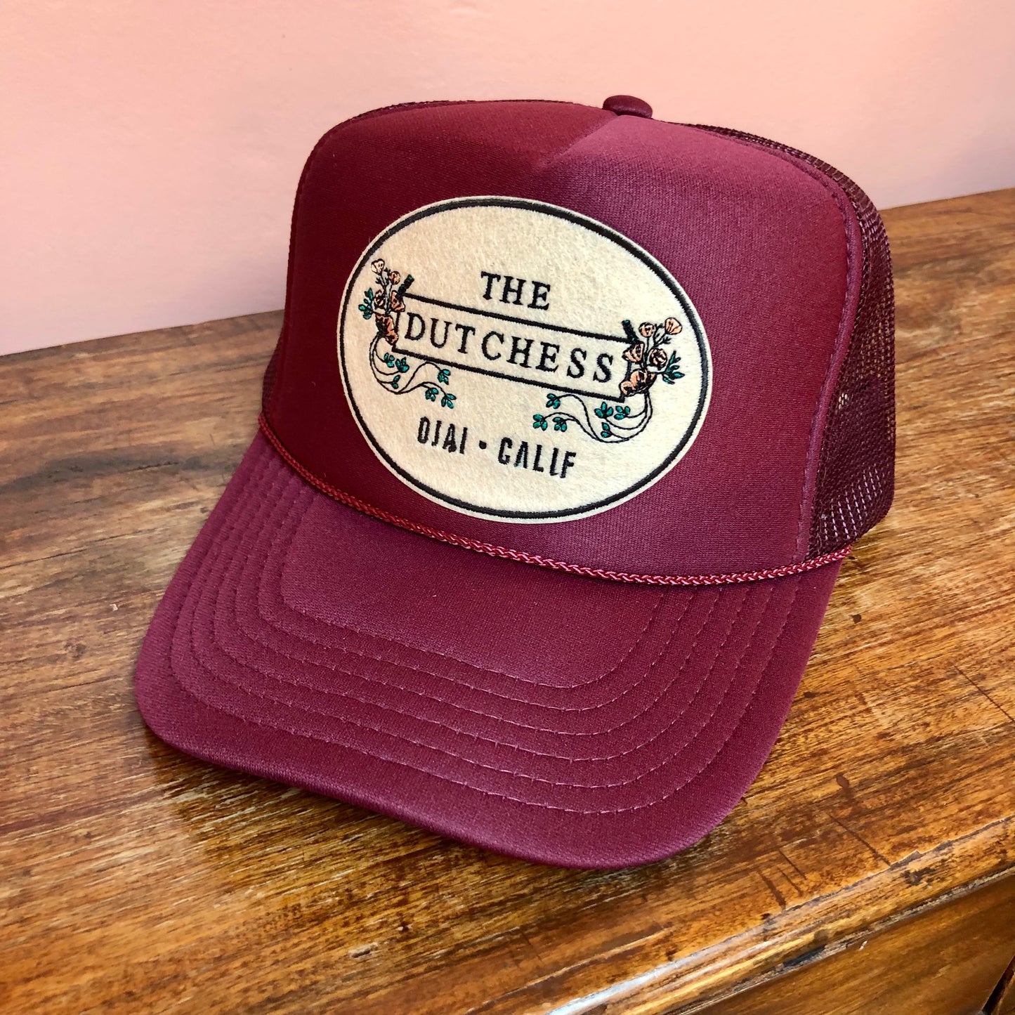 The Dutchess Trucker Hat - Burgundy